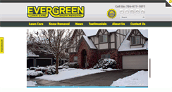 Desktop Screenshot of evergreenlawnsnow.com